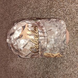 Cabela's Camo Tonal Logo Cap Woodland